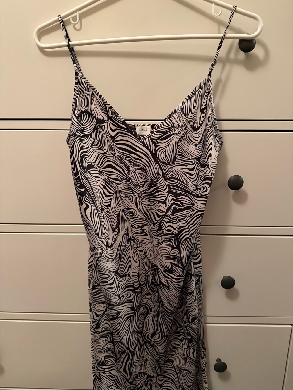 Wilfred Black & White Print Dress